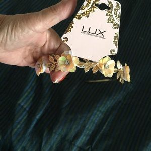 Lux Iridescent Flowers Headband Occasion / Girls